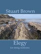 Elegy for String Orchestra Orchestra sheet music cover